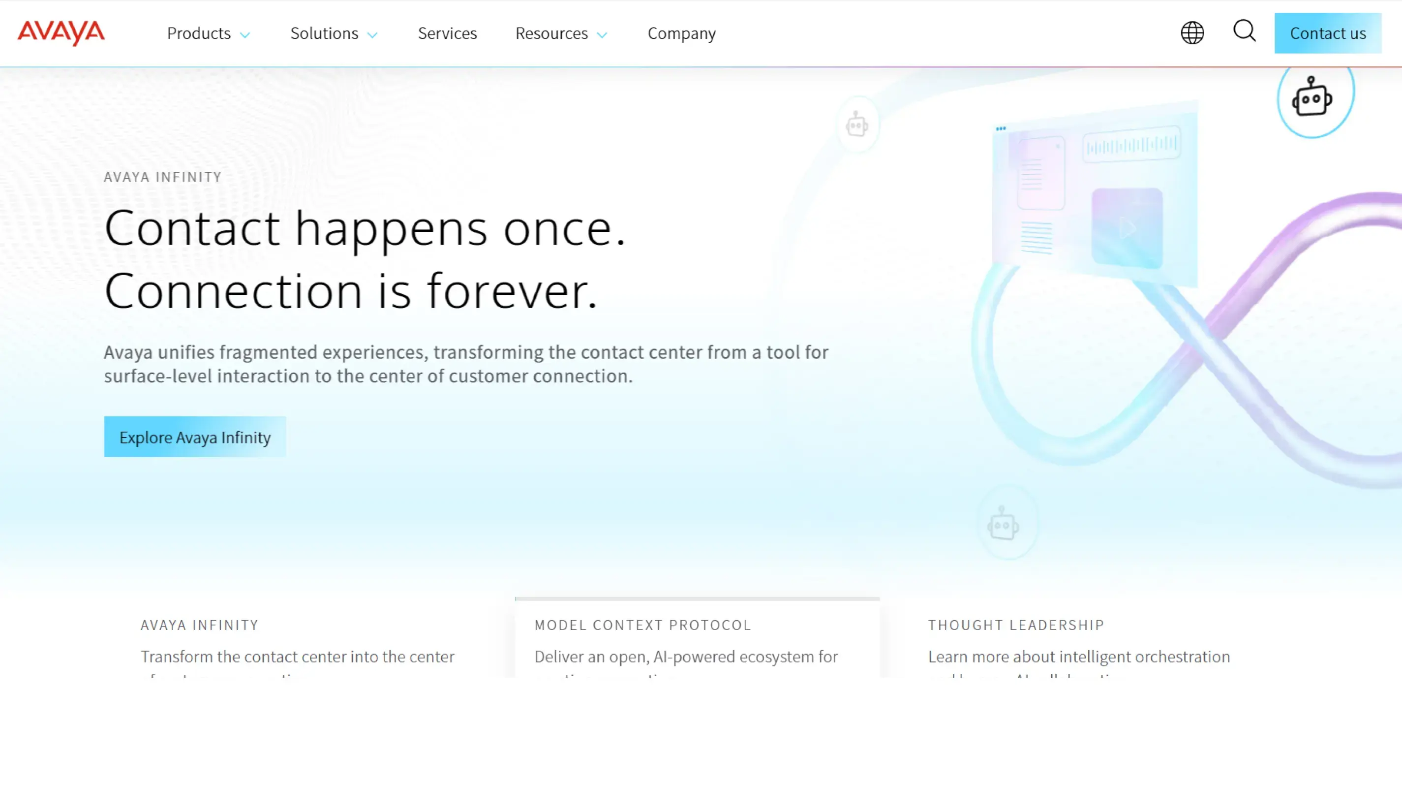 contact center with robust integration